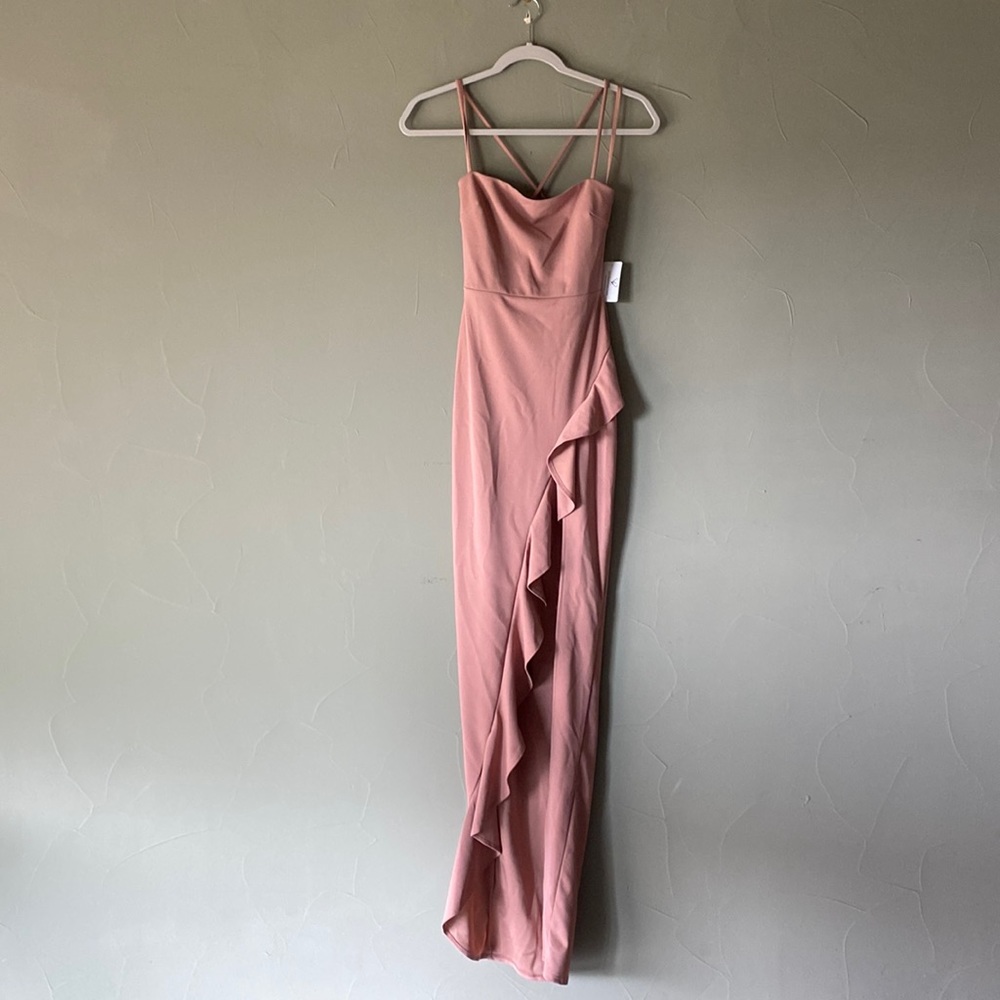 Dress with slit